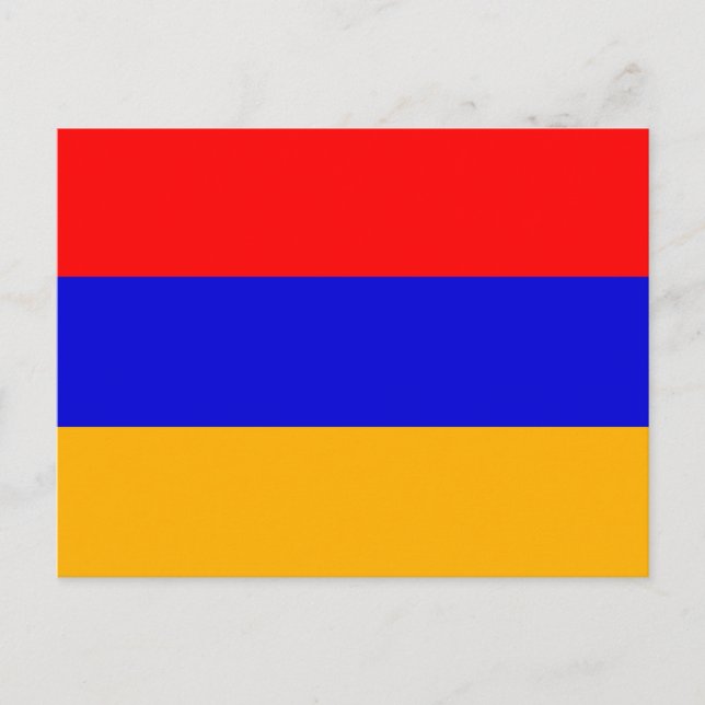 Vykort med Flagga av Armenien (Framsida)