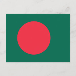 vykort med Flagga av Bangladesh