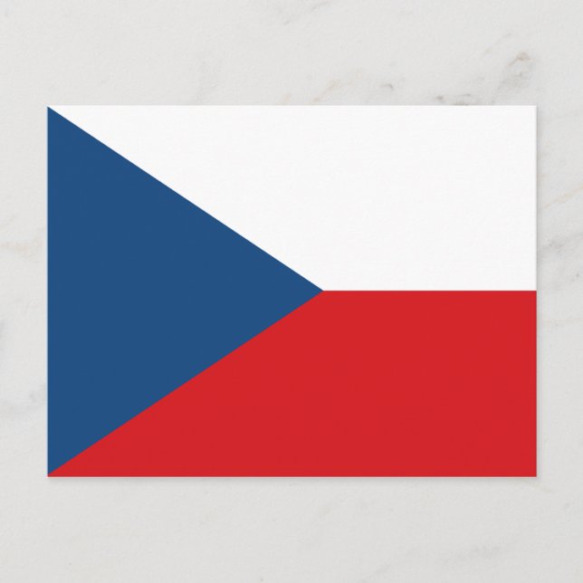 vykort med Flagga av Czechia (Framsida)