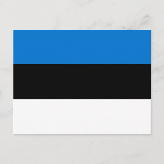 vykort med Flagga av Estland (Framsida)