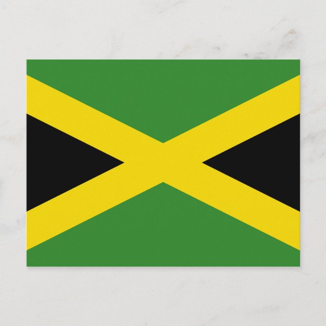 vykort med Flagga av Jamaica (Framsida)