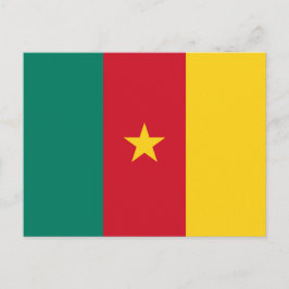 vykort med Flagga av Kamerun