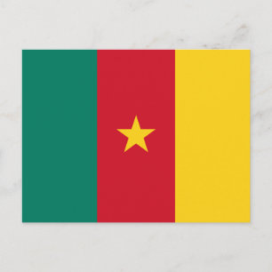 vykort med Flagga av Kamerun