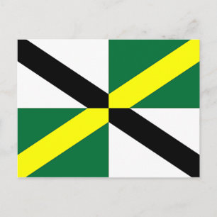 vykort med Flagga av Monterey, Kalifornien