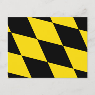 Vykort med Flagga av München, Tysklant