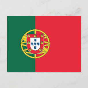 vykort med Flagga av Portugal