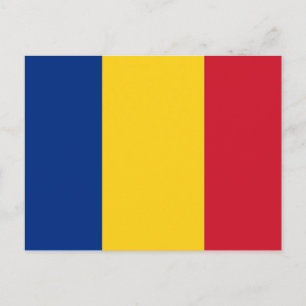 Vykort med Flagga av Rumänien