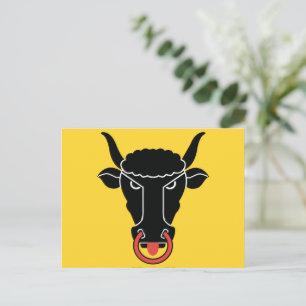 vykort med Flagga av Uri-kanton, Schweiz