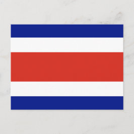 vykort med Flagga Costa Rica