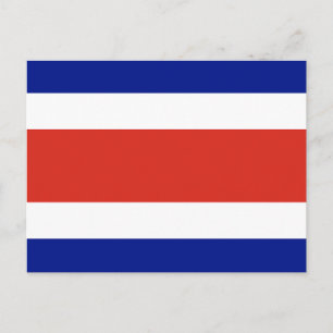 vykort med Flagga Costa Rica