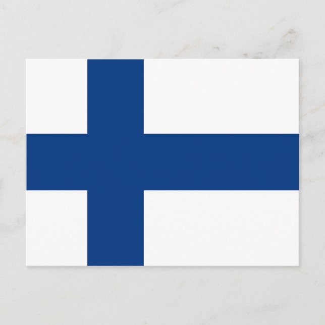 vykort med Flagga Finland (Framsida)