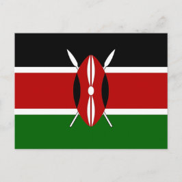 Vykort med Flagga från Kenya