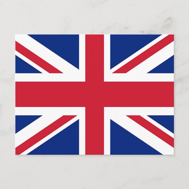 vykort med Flagga i Förenade kungariket (Framsida)