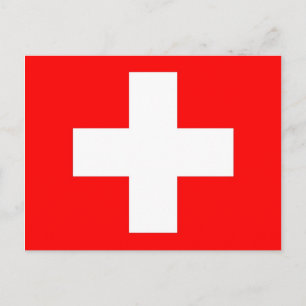 vykort med Flagga i Schweiz
