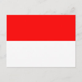Vykort med Flagga Indonesien