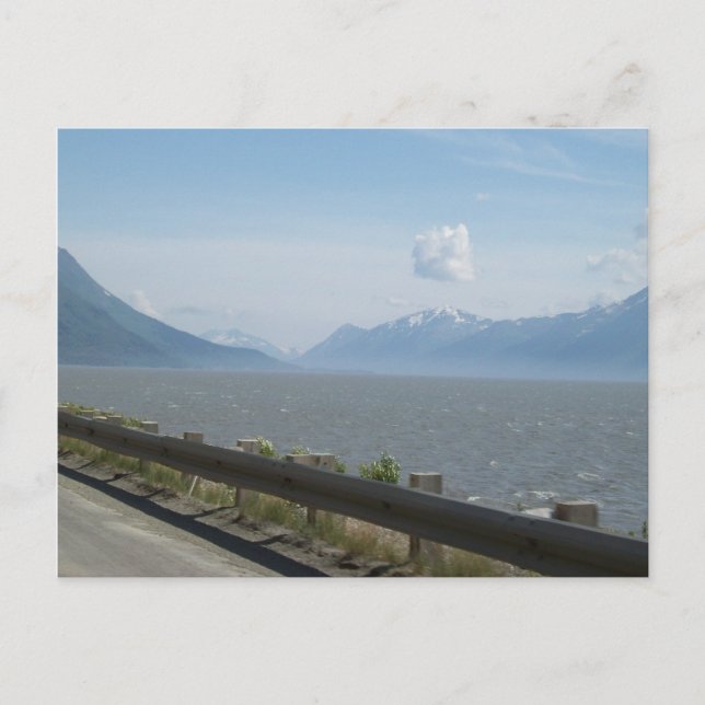 Vykort med foto av Alaskagolfen (Framsida)