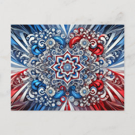 Vykort med Fransk Färg Design