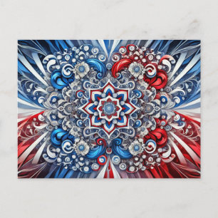 Vykort med Fransk Färg Design