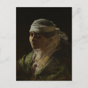 vykort med Frederick Arthur Bridgman Painting