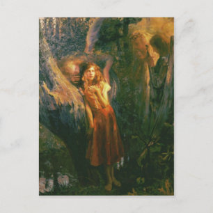 Vykort med Gaston Bussiere målning