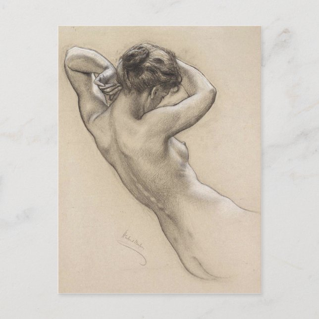 vykort med Herbert James Draper-målning (Framsida)