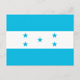 Vykort med Honduras flagga