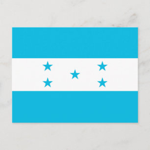 Vykort med Honduras flagga