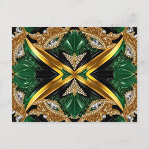 vykort med Jamaica Färg Design