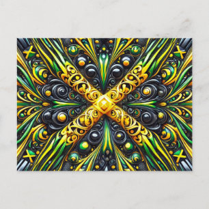 vykort med Jamaican Färg Design