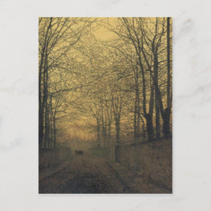 Vykort med John Atkinson Grimshaw målning