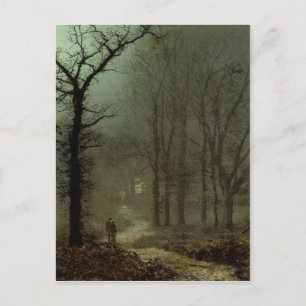 vykort med John Atkinson Grimshaw-målning
