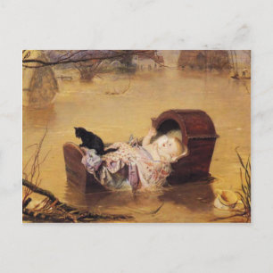 vykort med John Everett Millais Painting
