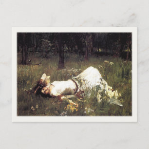 vykort med John William Waterhouse Painting