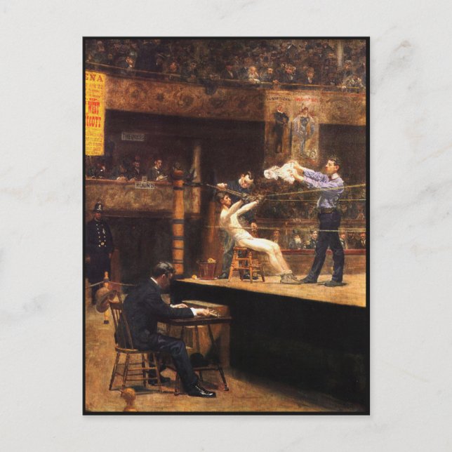 vykort med målning av Thomas Eakins (Framsida)