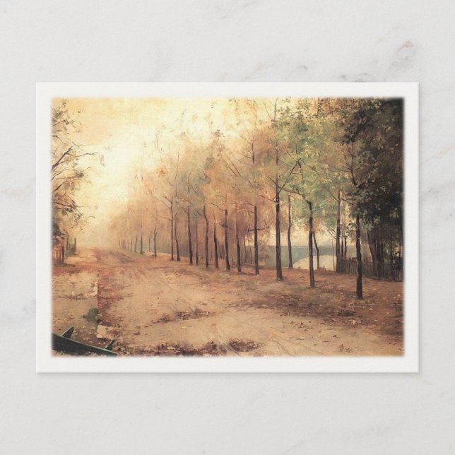 vykort med Marie Bashkirtseff-målning (Framsida)