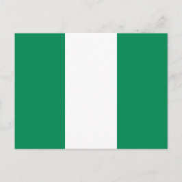 Vykort med Nigerias flagga
