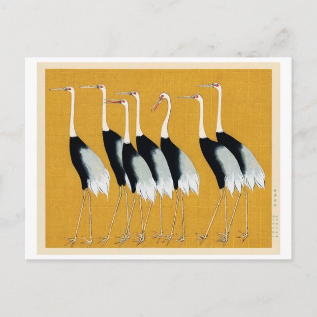 vykort med Ogata Korin-design (Framsida)