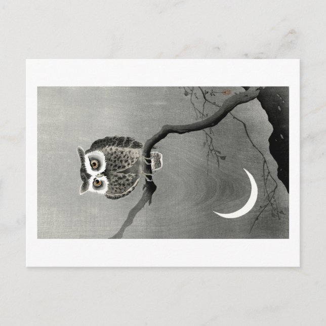 vykort med Ohara Koson-design (Framsida)