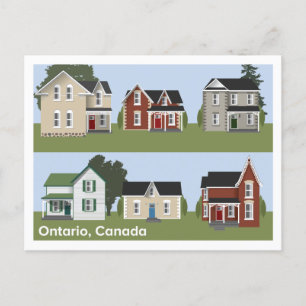 vykort med Ontario Victorian Houses
