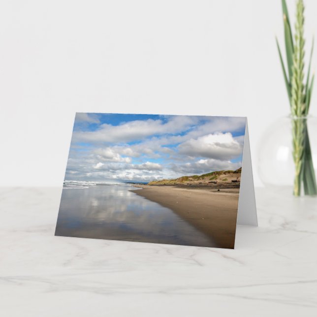 Vykort med reflektioner från Stillahavets strand (Framsida)