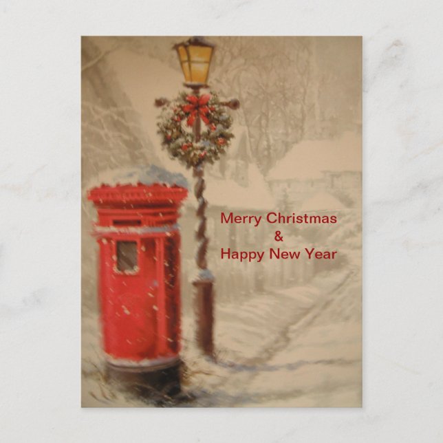 vykort med röd postruta (Framsida)