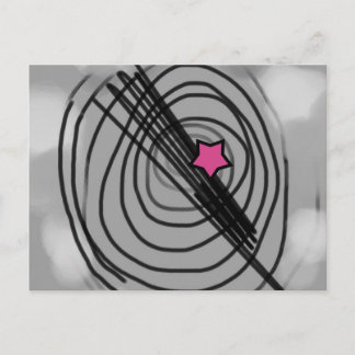 vykort med Rosa Star