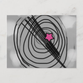 vykort med Rosa Star