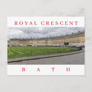 Vykort med Royal Crescent-vyn i Bath