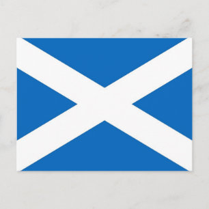 Vykort med Skottlands flagga