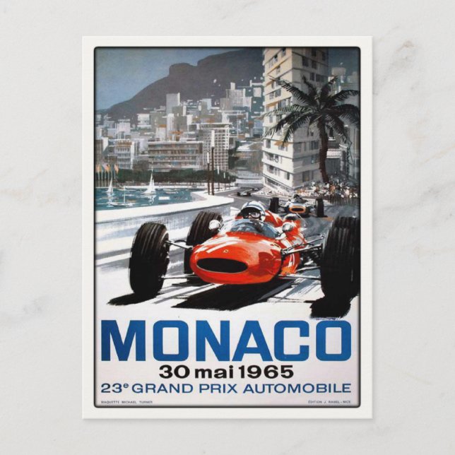 Vykort med storpris i Monaco Poster (Framsida)