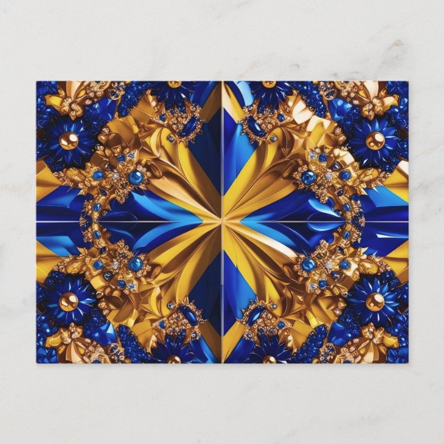 Vykort med svensk färgdesign (Framsida)