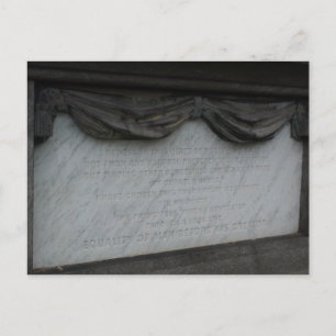 Vykort med Thaddeus Stevens epitafium.