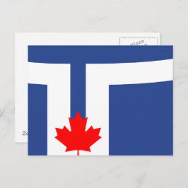 Vykort med Torontos flagga, Kanada