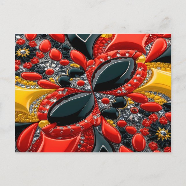 Vykort med Tysklands färger design (Framsida)